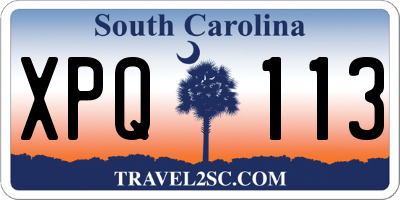SC license plate XPQ113