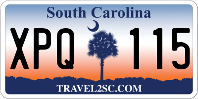 SC license plate XPQ115