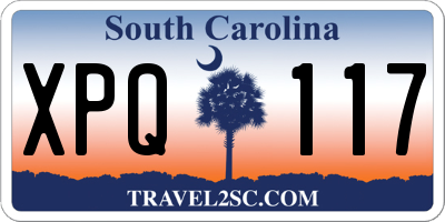 SC license plate XPQ117