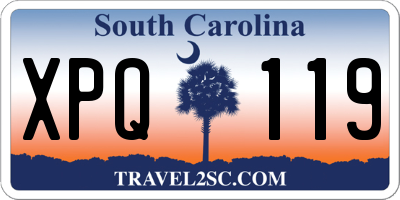 SC license plate XPQ119