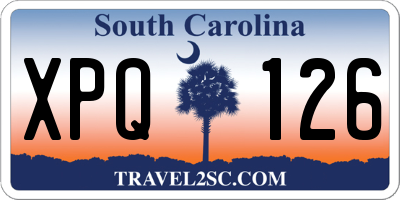 SC license plate XPQ126