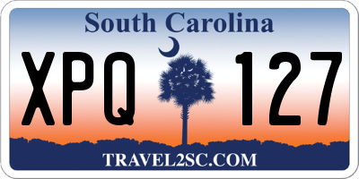 SC license plate XPQ127