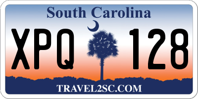 SC license plate XPQ128