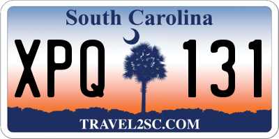 SC license plate XPQ131