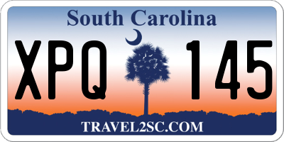SC license plate XPQ145