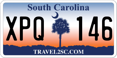 SC license plate XPQ146