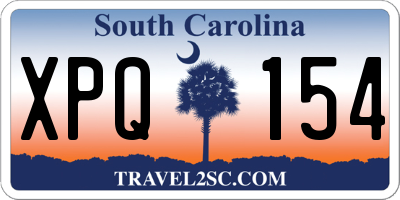 SC license plate XPQ154