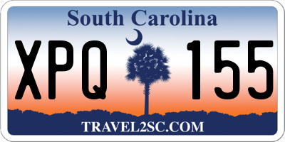 SC license plate XPQ155
