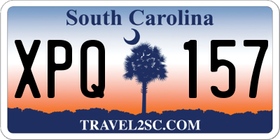 SC license plate XPQ157