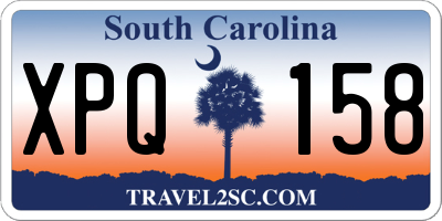 SC license plate XPQ158