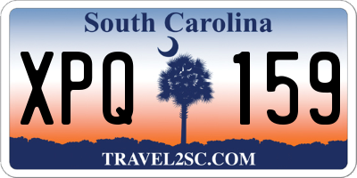 SC license plate XPQ159