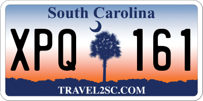 SC license plate XPQ161