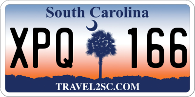 SC license plate XPQ166