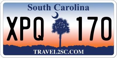 SC license plate XPQ170