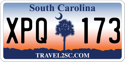 SC license plate XPQ173
