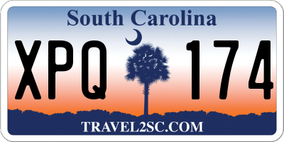 SC license plate XPQ174
