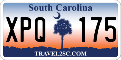 SC license plate XPQ175