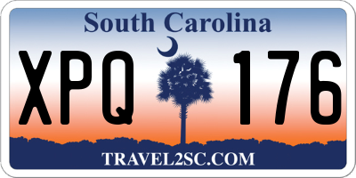 SC license plate XPQ176