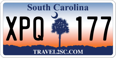 SC license plate XPQ177