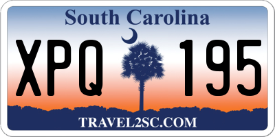 SC license plate XPQ195
