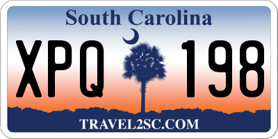 SC license plate XPQ198