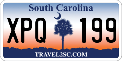 SC license plate XPQ199