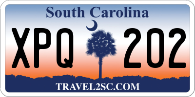 SC license plate XPQ202