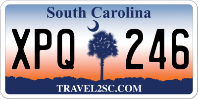 SC license plate XPQ246