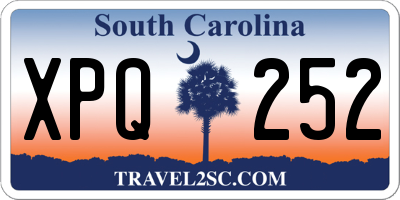 SC license plate XPQ252