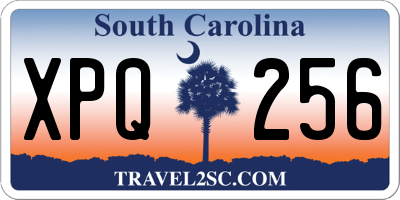 SC license plate XPQ256