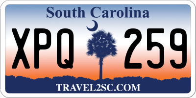 SC license plate XPQ259