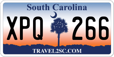 SC license plate XPQ266