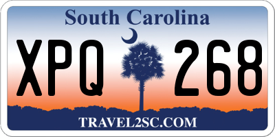 SC license plate XPQ268