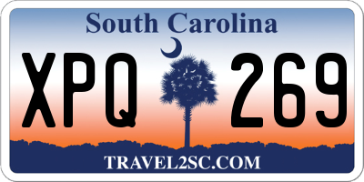 SC license plate XPQ269