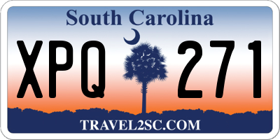 SC license plate XPQ271