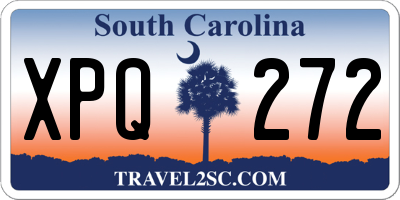 SC license plate XPQ272
