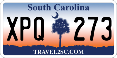 SC license plate XPQ273
