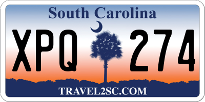 SC license plate XPQ274