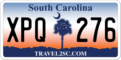 SC license plate XPQ276
