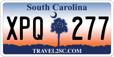 SC license plate XPQ277