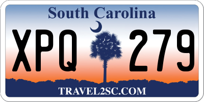 SC license plate XPQ279