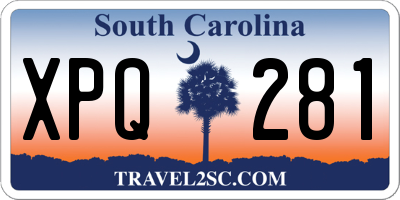 SC license plate XPQ281