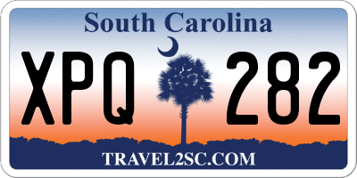 SC license plate XPQ282