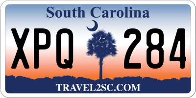 SC license plate XPQ284