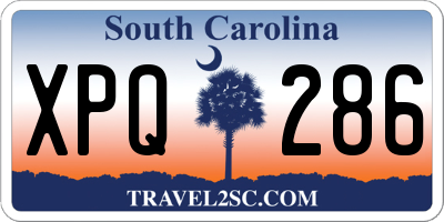 SC license plate XPQ286