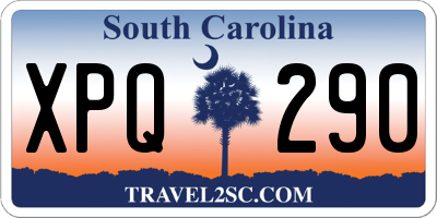 SC license plate XPQ290