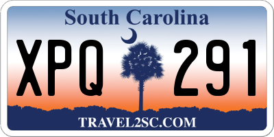 SC license plate XPQ291