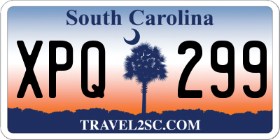 SC license plate XPQ299