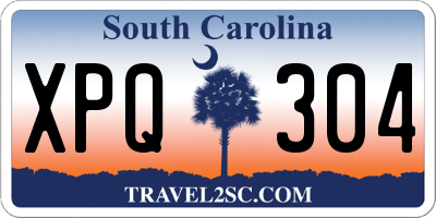 SC license plate XPQ304