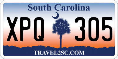 SC license plate XPQ305